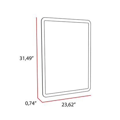 HomeRoots Modern Squoval Shape Wall Mirror
