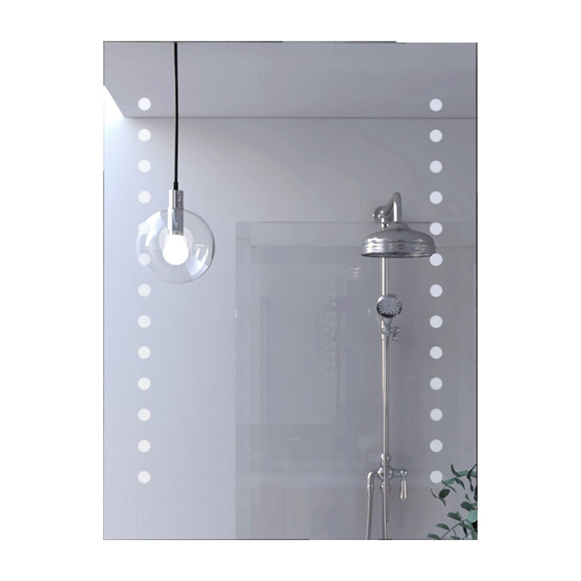 HomeRoots Modern Vertical Dots Design Wall Mirror