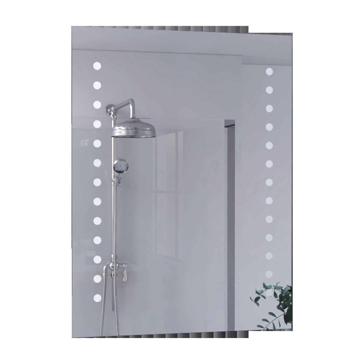 HomeRoots Modern Vertical Dots Design Wall Mirror