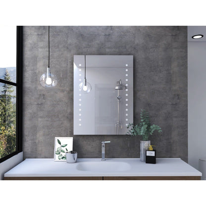 HomeRoots Modern Vertical Dots Design Wall Mirror