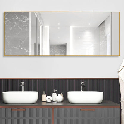 HomeRoots Narrow Minimal Gold Full-length Floor Mirror With Standing
