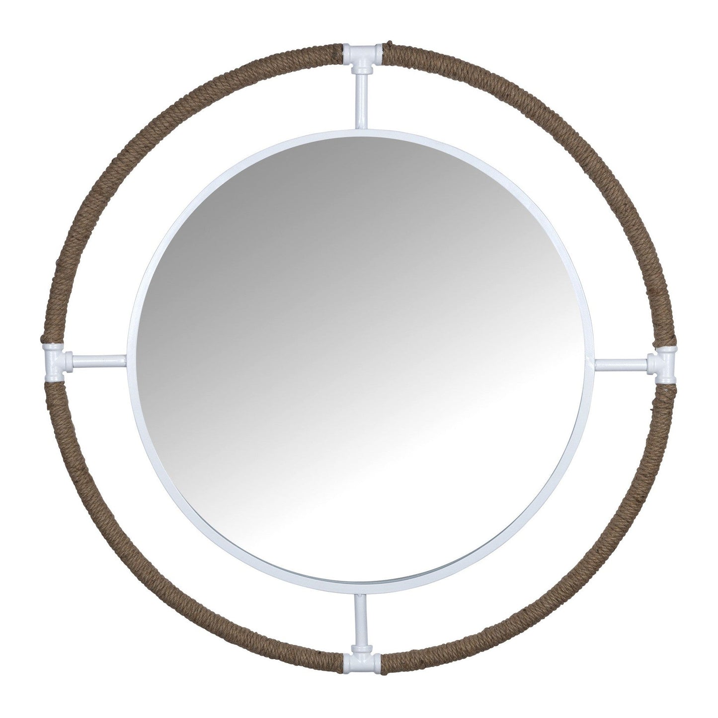 HomeRoots Nautical Round Wall Mirror