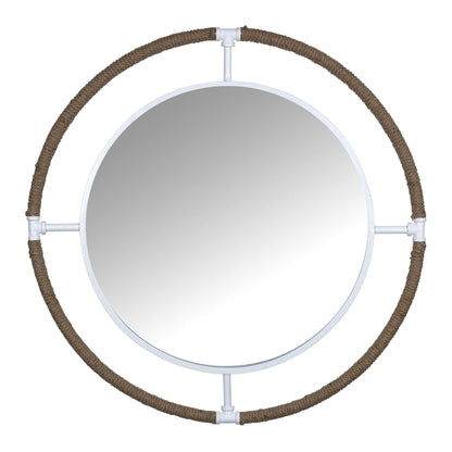 HomeRoots Nautical Round Wall Mirror