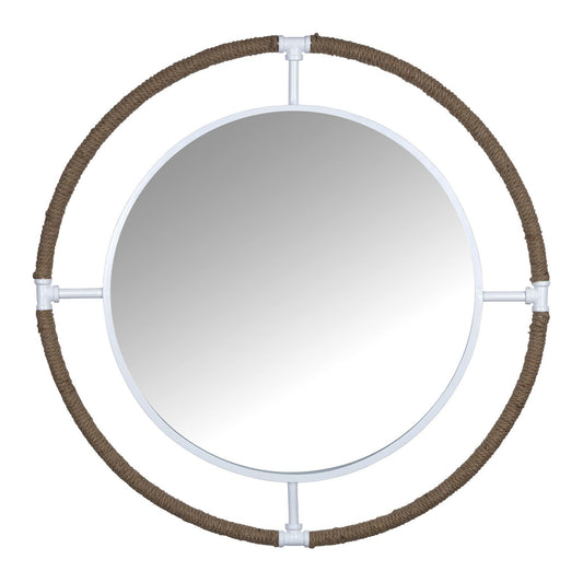 HomeRoots Nautical Round Wall Mirror