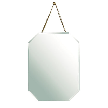HomeRoots Octagonal Beveled Hanging Mirror