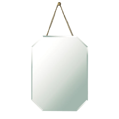 HomeRoots Octagonal Beveled Hanging Mirror
