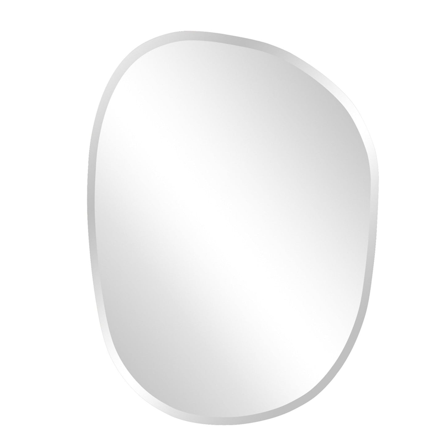 HomeRoots Oval Asymmetrical Frameless Mirror
