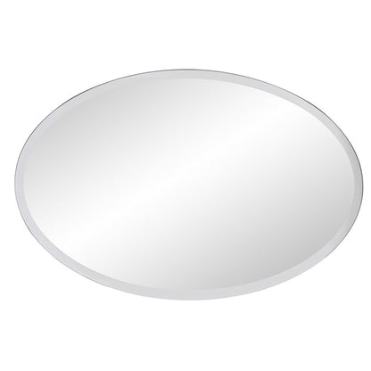 HomeRoots Oval Shaped Frameless Mirror