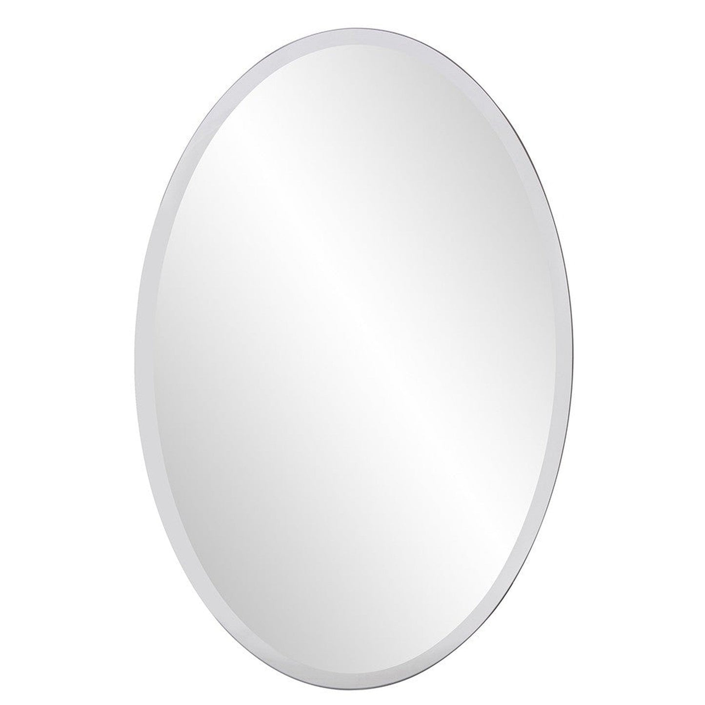 HomeRoots Oval Shaped Frameless Mirror