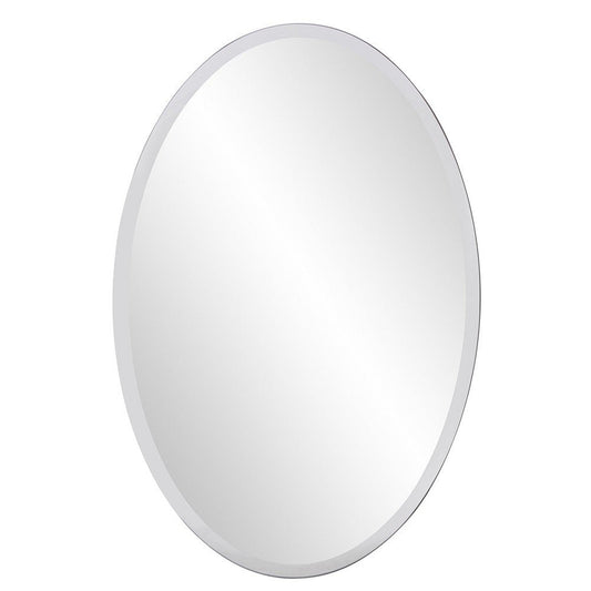 HomeRoots Oval Shaped Frameless Mirror