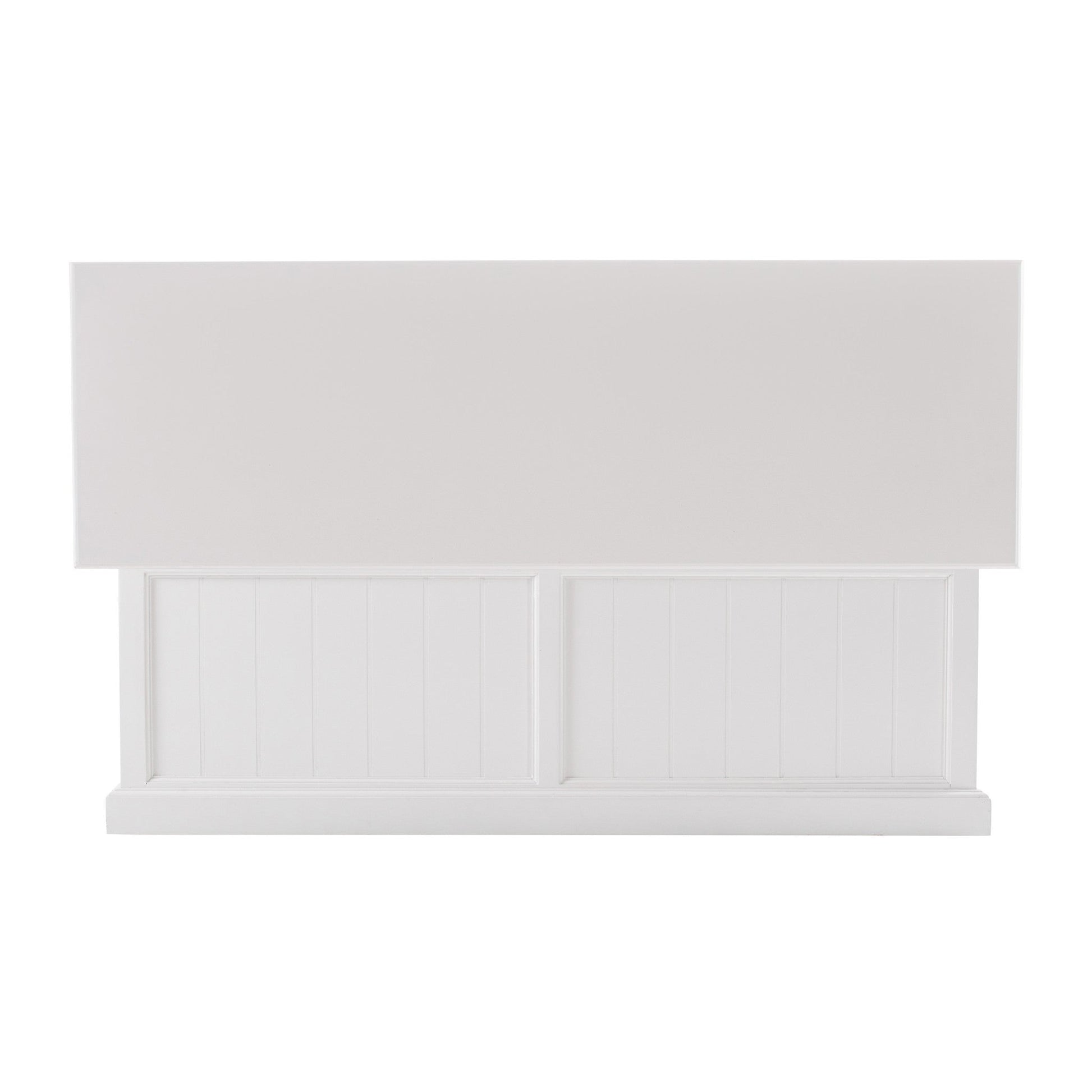 HomeRoots Paneled Storage Chest in Classic White Finish