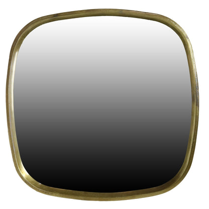 HomeRoots Payton Organic Metal Mirror - Brass
