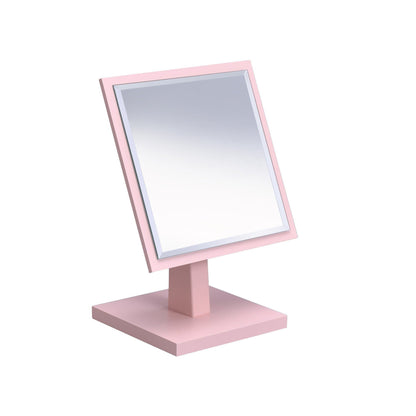 HomeRoots Pretty Pink Square Make Up Vanity Mirror