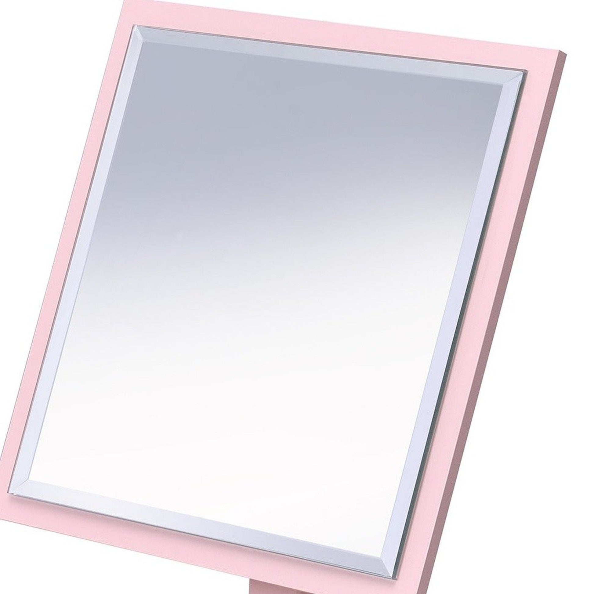 HomeRoots Pretty Pink Square Make Up Vanity Mirror
