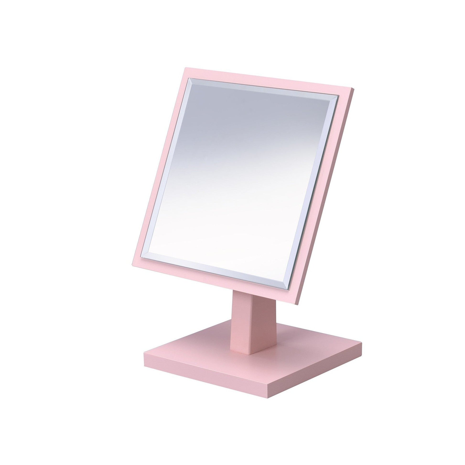 HomeRoots Pretty Pink Square Make Up Vanity Mirror