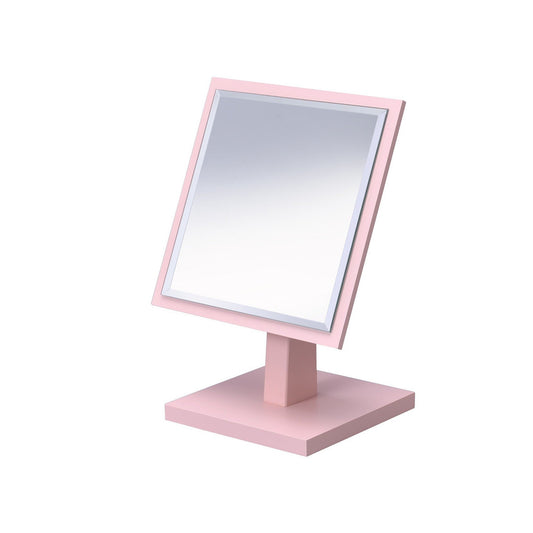 HomeRoots Pretty Pink Square Make Up Vanity Mirror