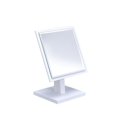 HomeRoots Pretty White Square Make Up Vanity Mirror