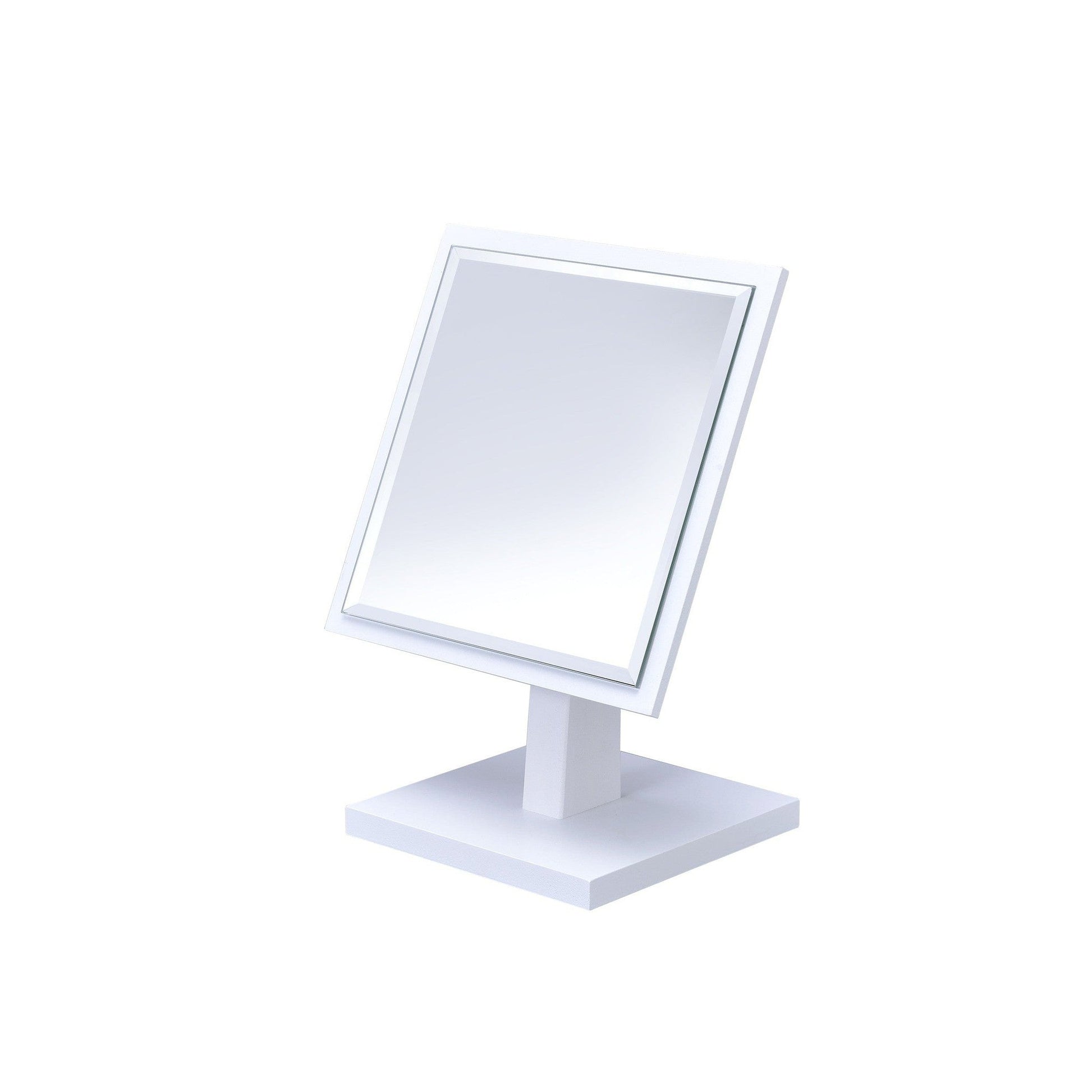 HomeRoots Pretty White Square Make Up Vanity Mirror