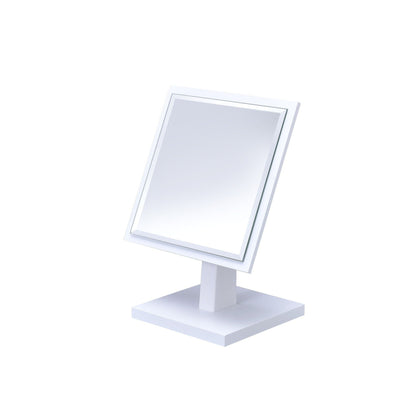 HomeRoots Pretty White Square Make Up Vanity Mirror