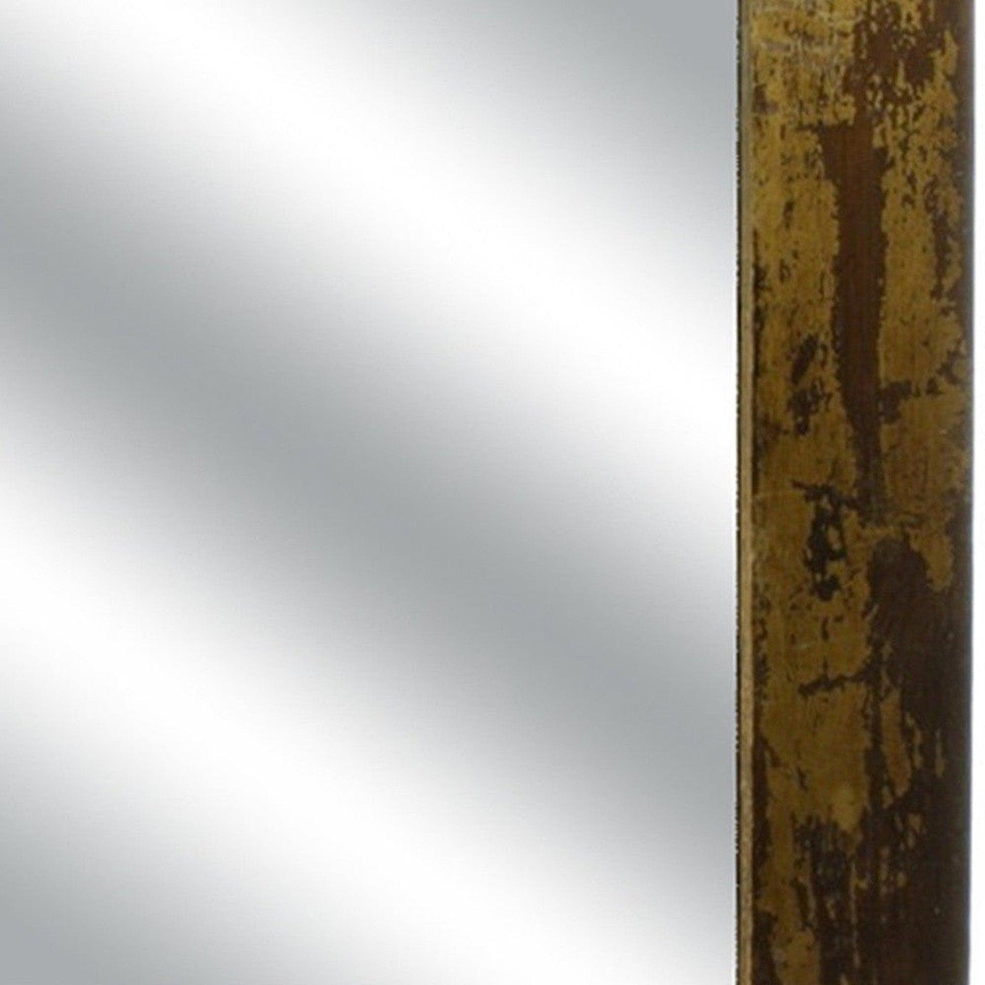 HomeRoots Reclaimed Wood Square Wall Mirror