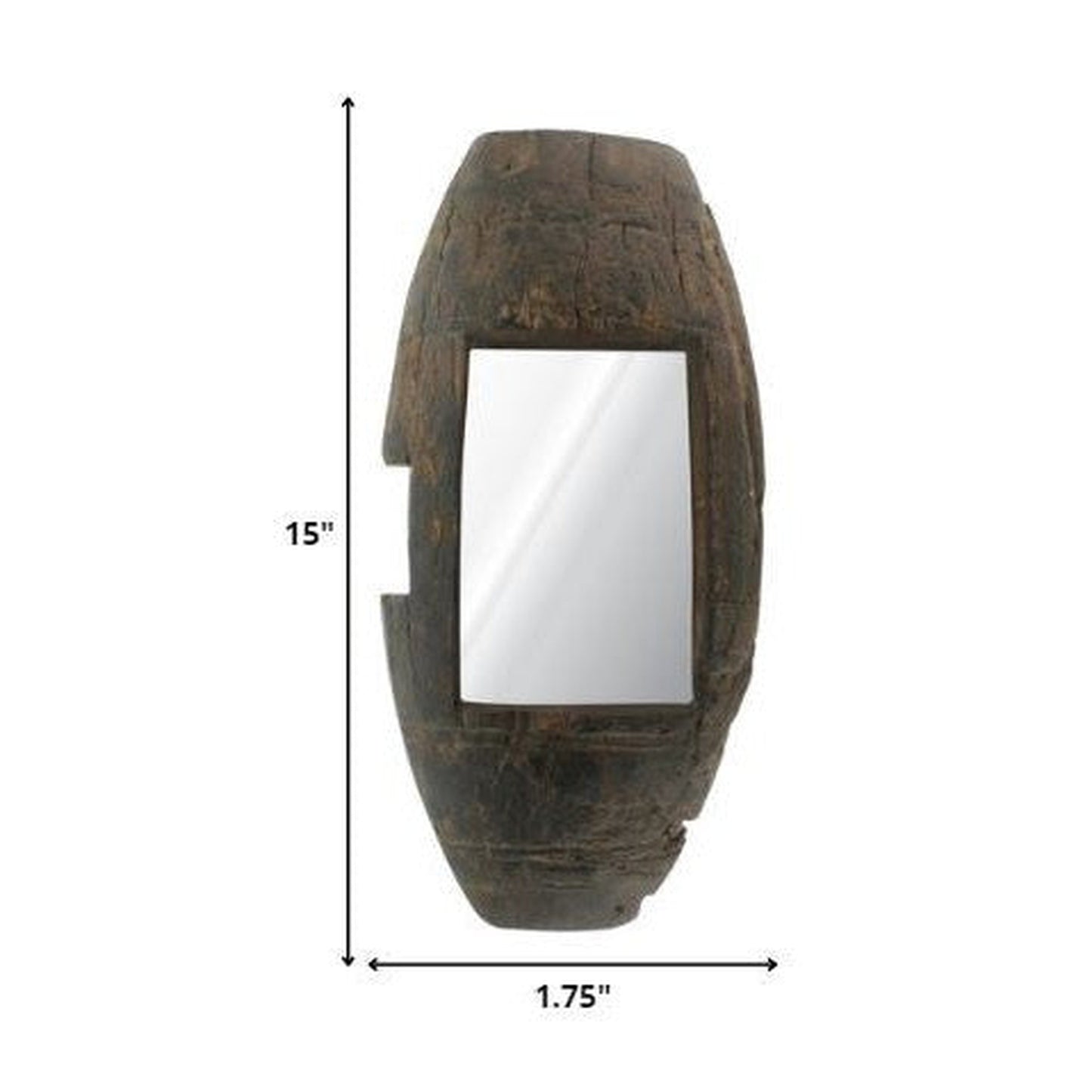 HomeRoots Reclaimed Wood Wall Mirror