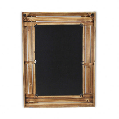 HomeRoots Rectangular Multicolored Wood Framed Mirror