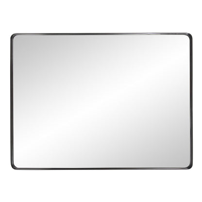 HomeRoots Rectangular Stainless Steel Frame with Brushed Black Finish