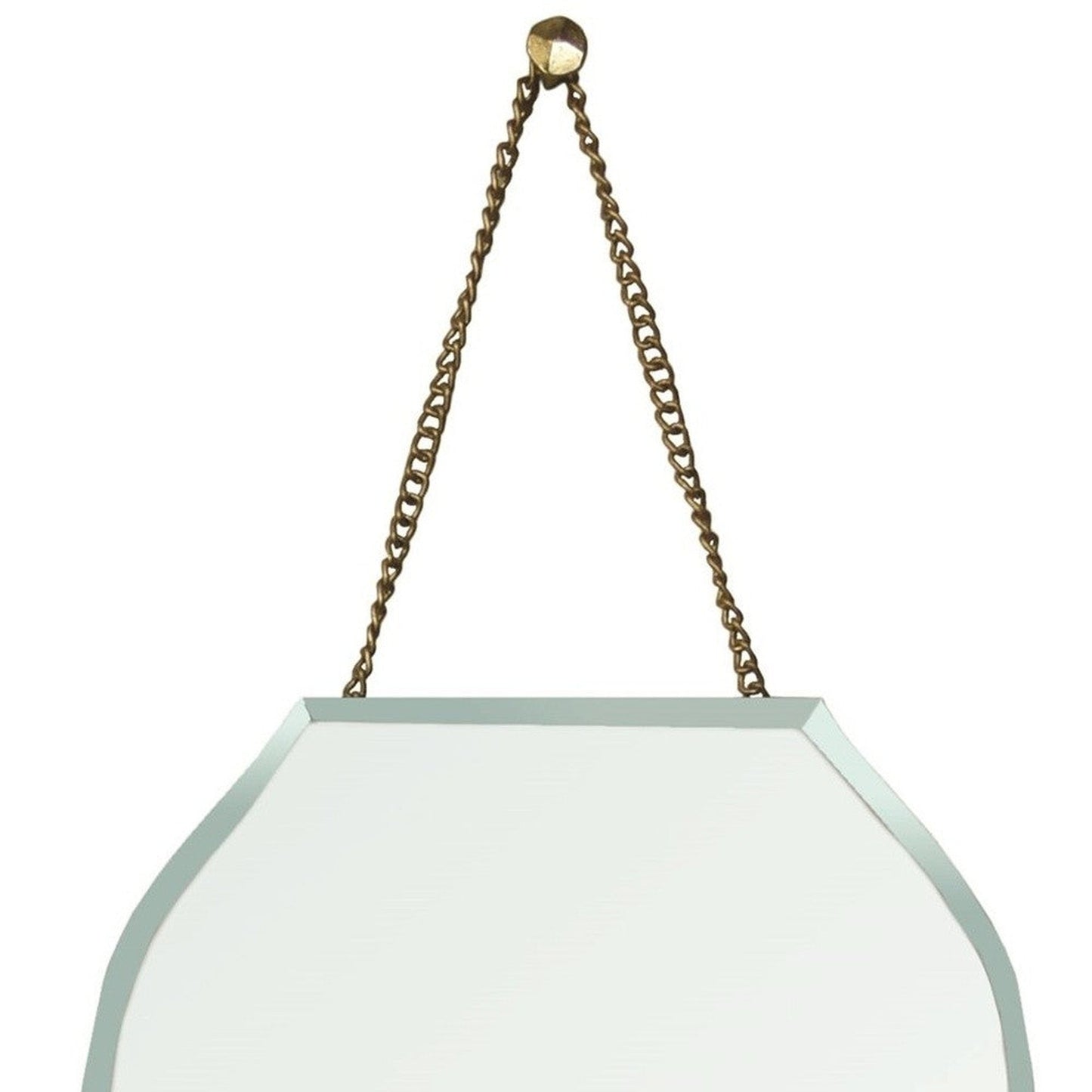 HomeRoots Rounded Octagon Beveled Hanging Mirror