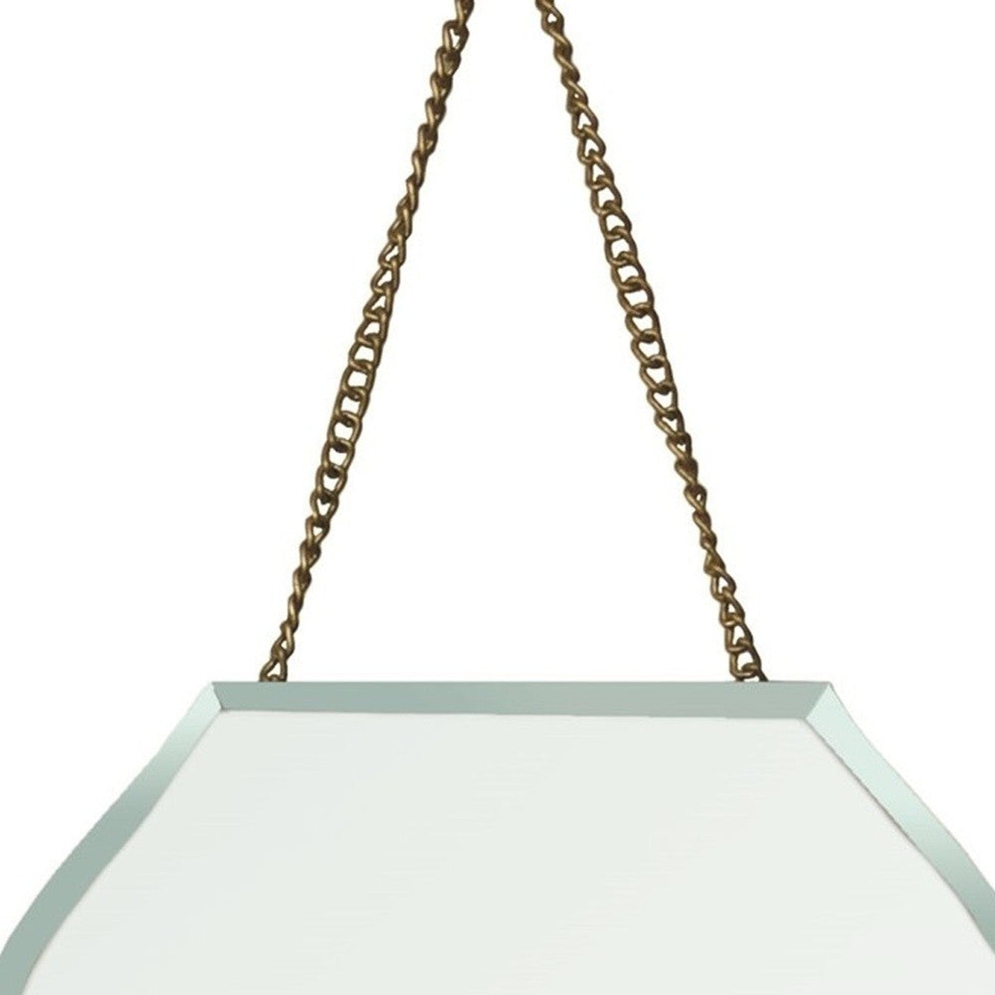 HomeRoots Rounded Octagon Beveled Hanging Mirror