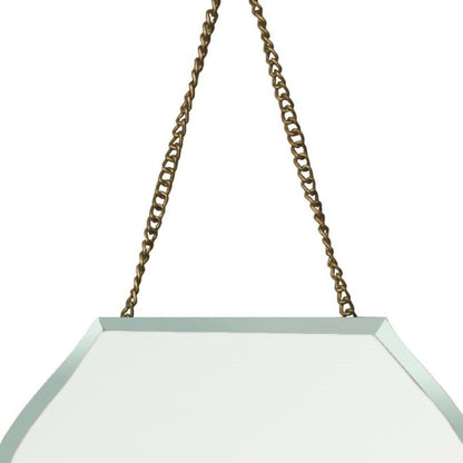 HomeRoots Rounded Octagon Beveled Hanging Mirror