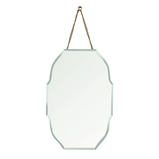 HomeRoots Rounded Octagon Beveled Hanging Mirror