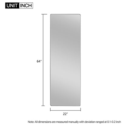 HomeRoots Rounded Wooden Standing Mirror