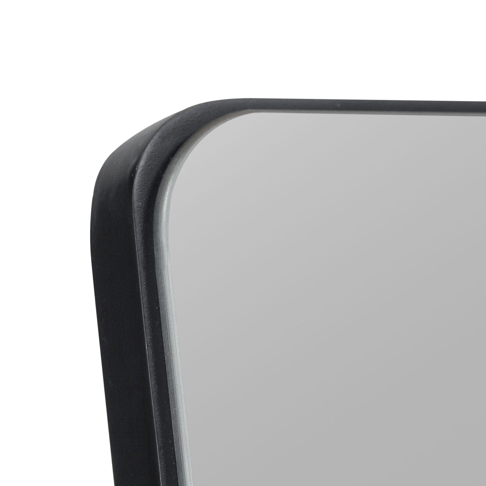 HomeRoots Rounded Wooden Standing Mirror