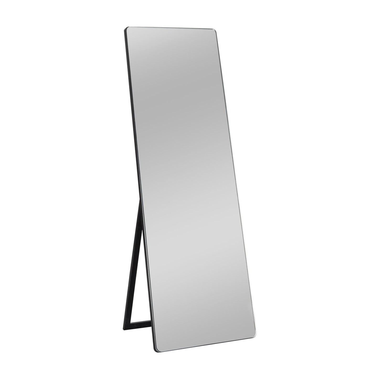 HomeRoots Rounded Wooden Standing Mirror