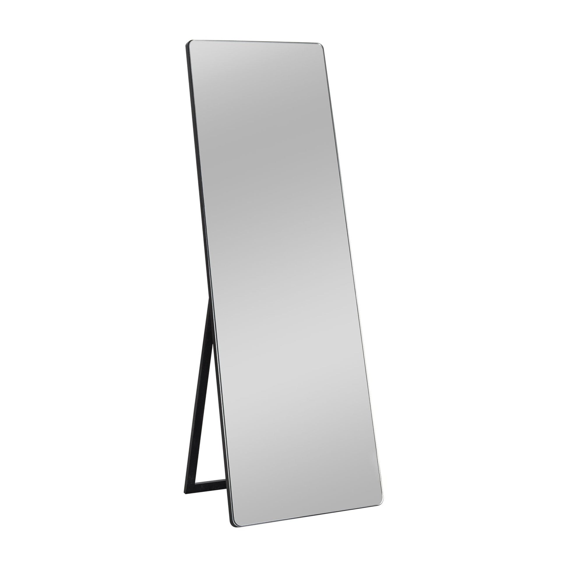 HomeRoots Rounded Wooden Standing Mirror