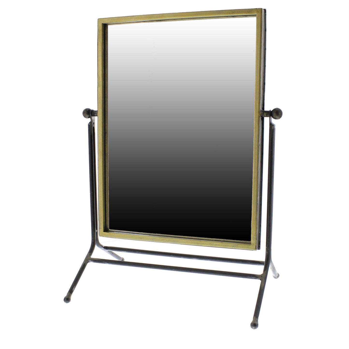 HomeRoots Rustic Goldtone Rectangular Vanity Mirror