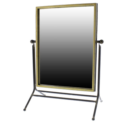 HomeRoots Rustic Goldtone Rectangular Vanity Mirror