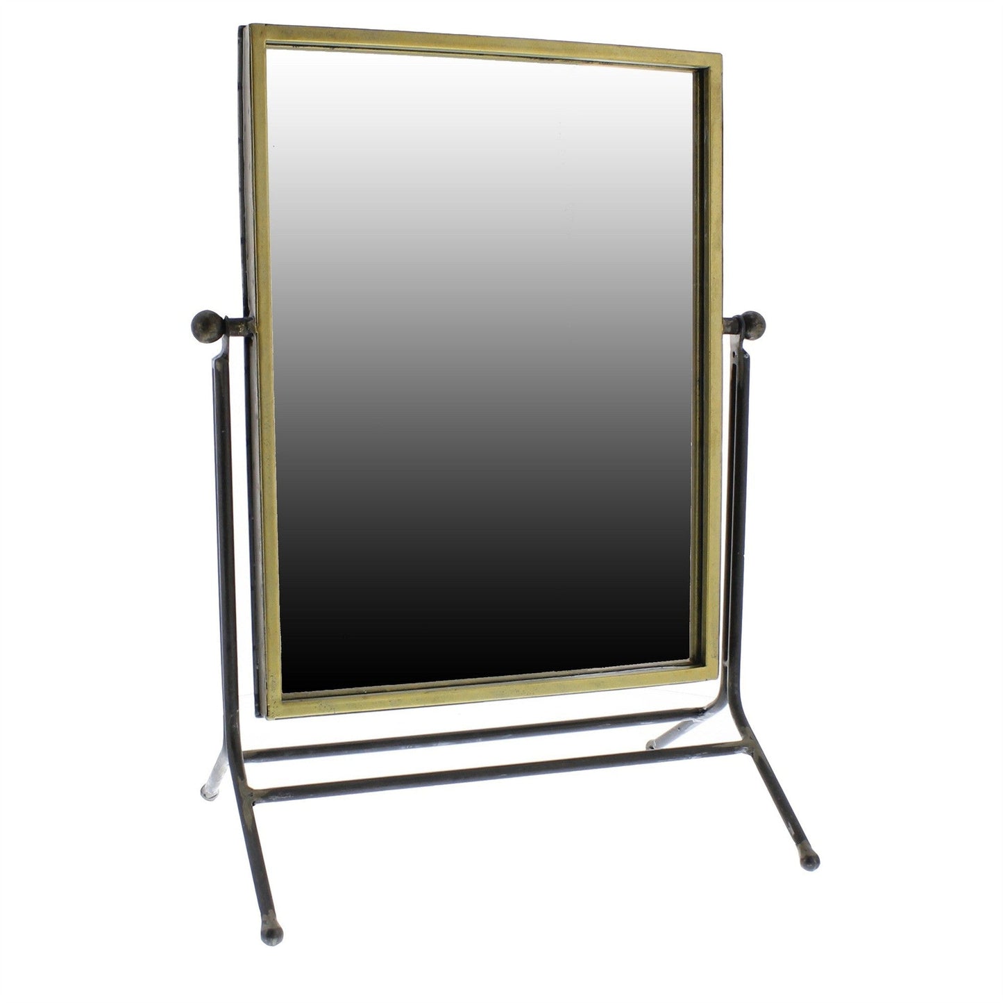 HomeRoots Rustic Goldtone Rectangular Vanity Mirror