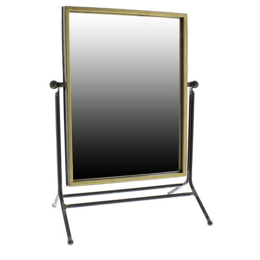 HomeRoots Rustic Goldtone Rectangular Vanity Mirror