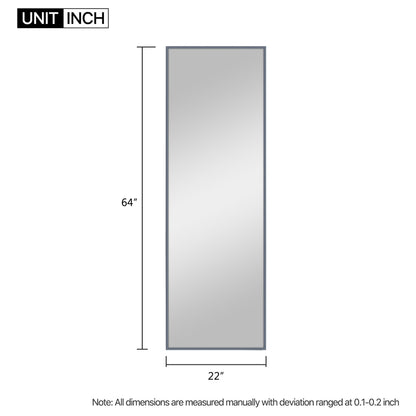 HomeRoots Sapphire Aluminum Framed Mirror
