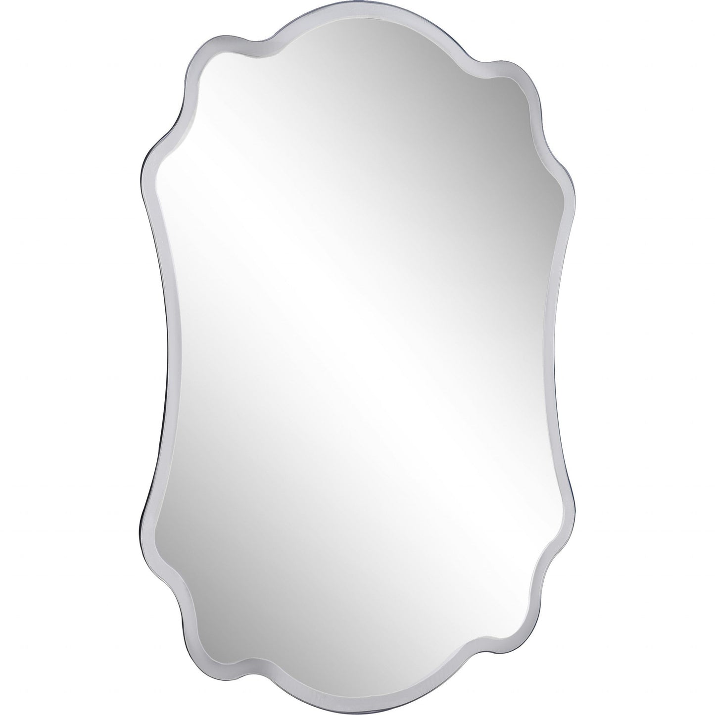HomeRoots Scalloped Concave Glass Mirror