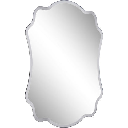 HomeRoots Scalloped Concave Glass Mirror