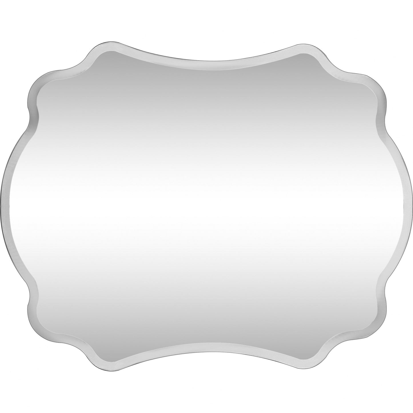 HomeRoots Scalloped Concave Glass Mirror