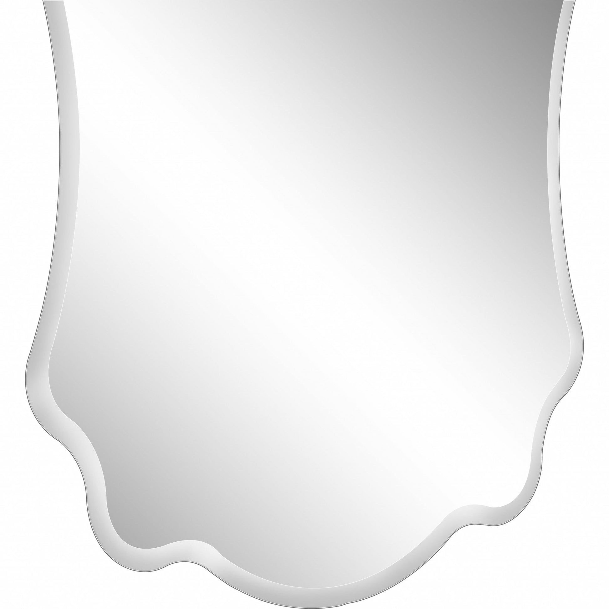 HomeRoots Scalloped Concave Glass Mirror