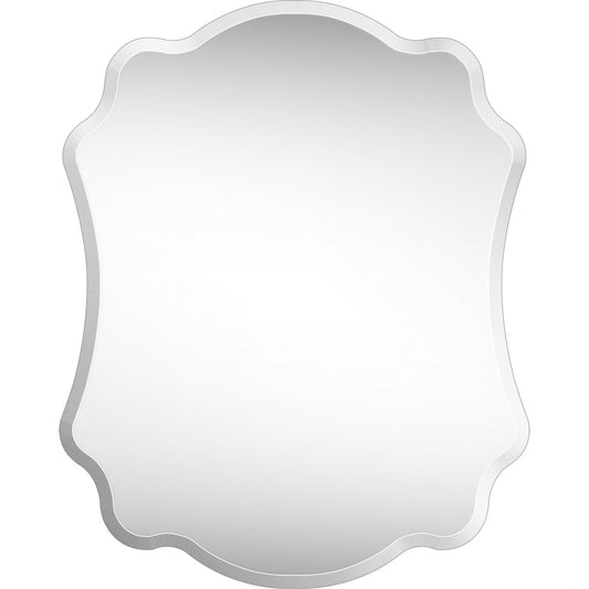 HomeRoots Scalloped Concave Glass Mirror