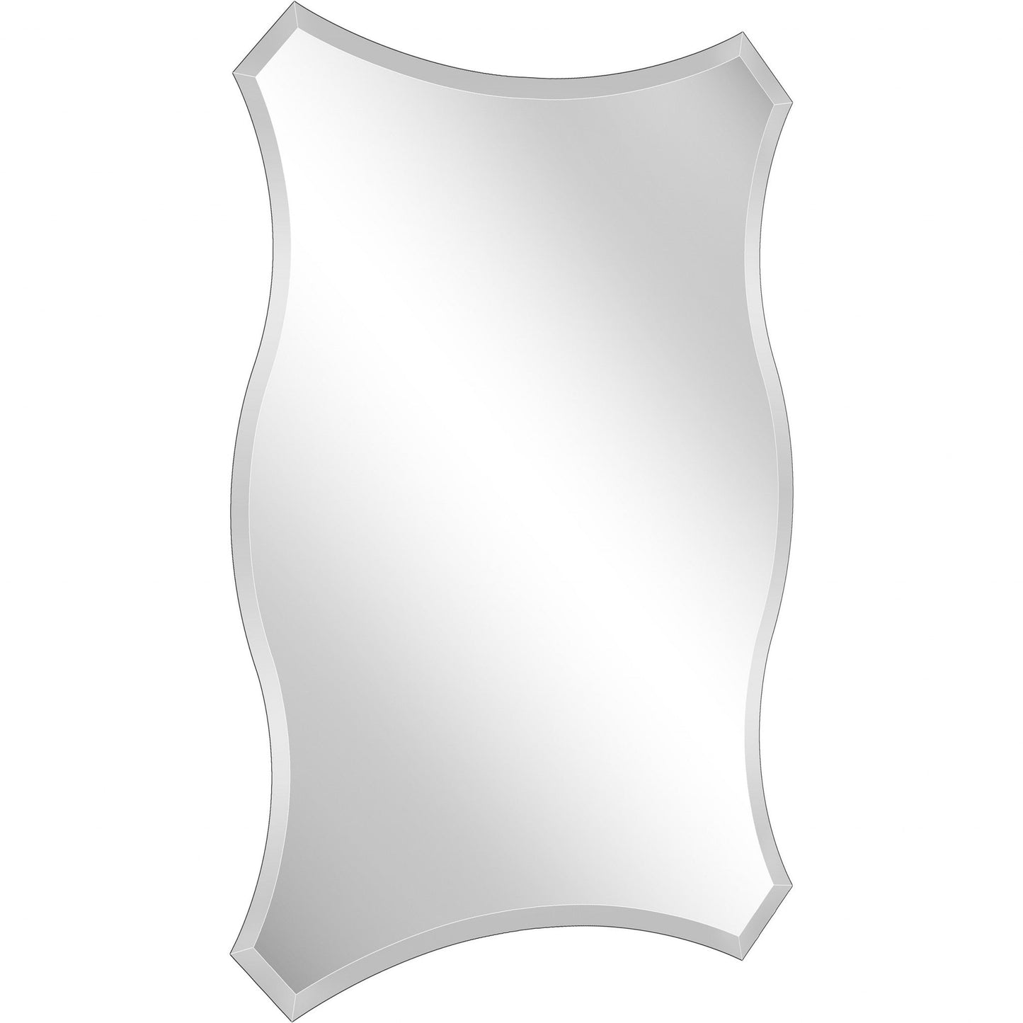 HomeRoots Scalloped Quatrefoil Glass Mirror