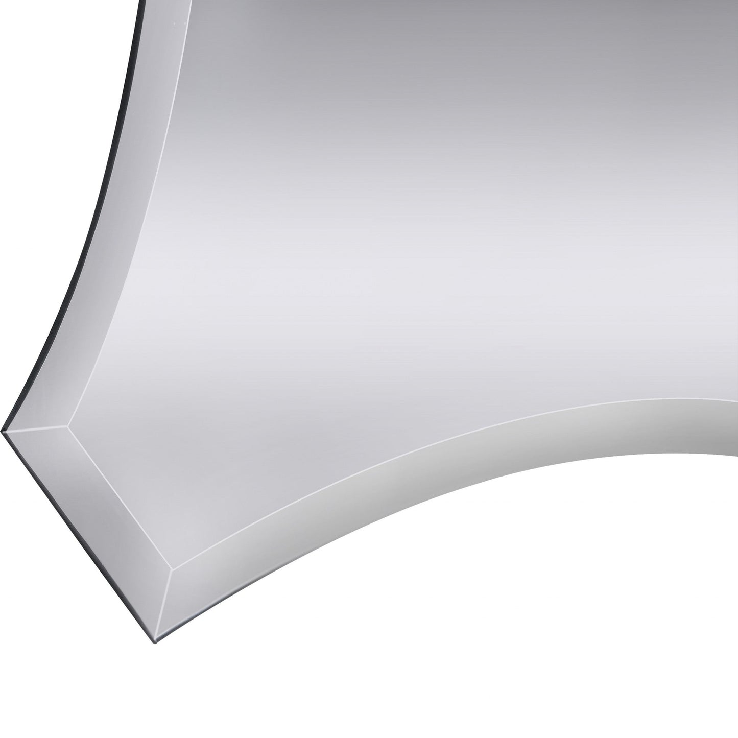 HomeRoots Scalloped Quatrefoil Glass Mirror