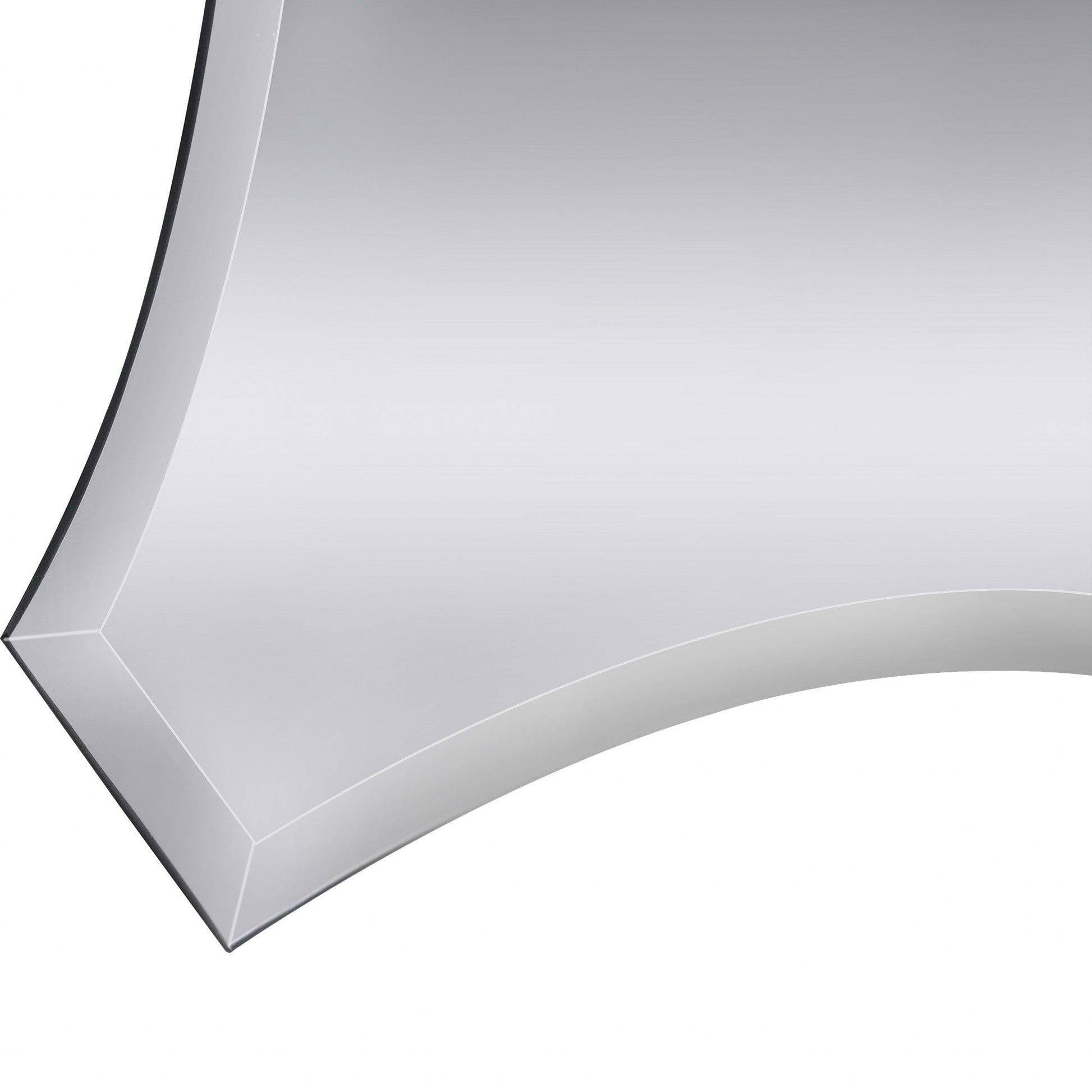 HomeRoots Scalloped Quatrefoil Glass Mirror