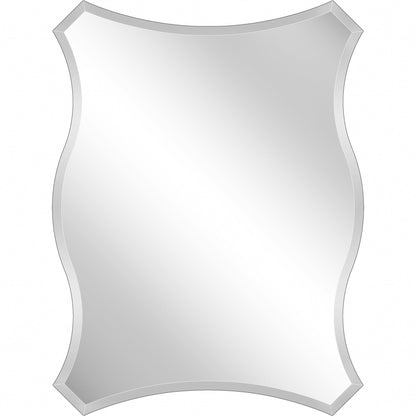 HomeRoots Scalloped Quatrefoil Glass Mirror