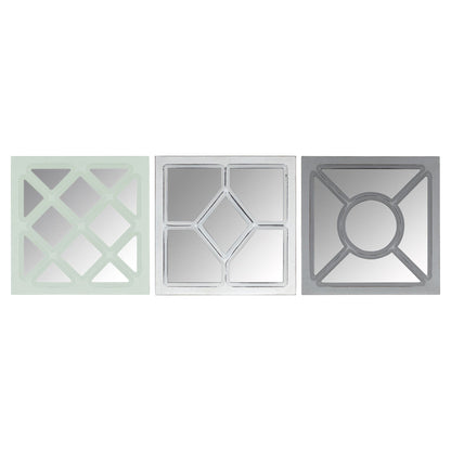 HomeRoots Set of 3 Geometric Wall Mirrors